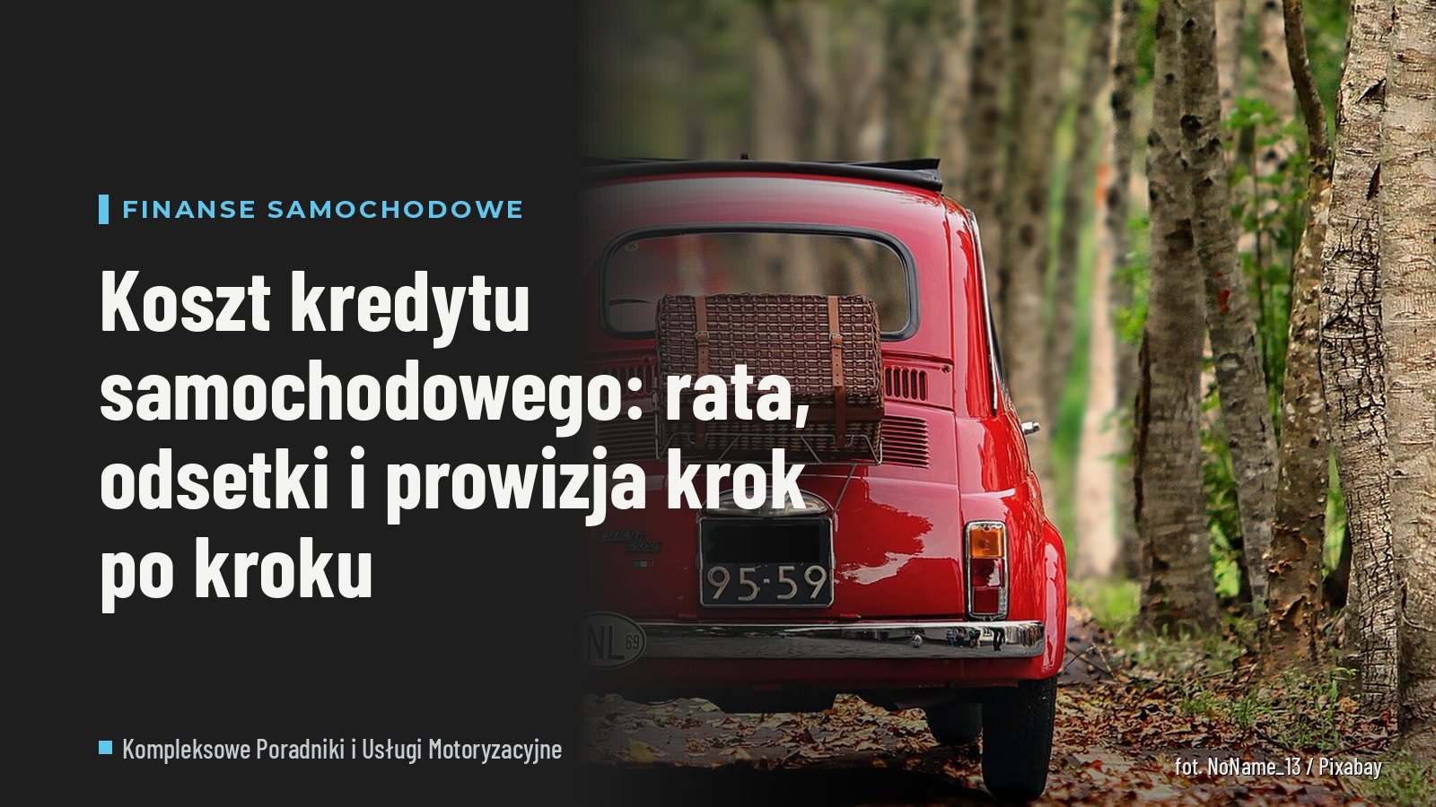 Koszt kredytu samochodowego: rata, odsetki i prowizja krok po kroku